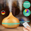 Diffuser Luftbefeuchter Aroma Vernebler LED Ultraschall Humidifier Duftöl Licht