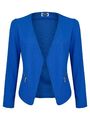 Damen Basic Blazer Elegant Businessjacke Sakko Anzug Jacke Royal Blau M 38