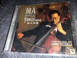 YO YO MA SOUL OF THE TANGO.  Astor piazzolla music CD IMPORT