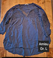 Damen Bluse Amisu Gr. L blau