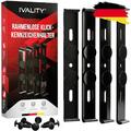 IVALITY® Klick Kennzeichenhalter Rahmenlos für 2x Alu Kennzeichen in zwei Farben