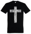 CHRISTIAN CROSS II T-SHIRT Christliches Kreuz Jesus Messiah Messias Christentum