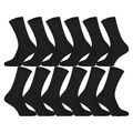 6/12/24 Paar Socken Herren Damen Business Socken Baumwolle Strümpfe Black/Color