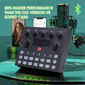 Blutooth Support Audio Mixer Live Sound Card for Live Streaming Broadcast DHL