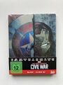 The First Avenger Civil War Blu-ray 3D + 2D Steelbook Marvel Iron Man