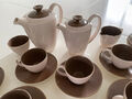 Poole Pottery Espresso Set (Poole Pottery Twintone Sepia & Mushroom )