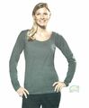 Langarm-Shirt Damen Sommer Freizeit Sweatshirt Rundhals Longshirt locker sitzend