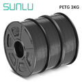 3x 1KG PETG SUNLU 3D Drucker Filament 1.75mm PETG 1KG/ROLL +/-0.02mm Mehrfarbig