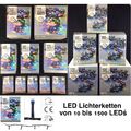 LED Lichterkette Weihnachten bunt Multicolor 10 bis 3000 LEDs  innen außen Draht