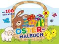 Mein Oster-Malbuch | Mit 100 Stick*rn und Tragegriff | Taschenbuch | 104 S.