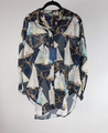 Gant Damen Sailing Print Bluse Dunkel Blau Gr.34