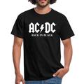 AC/DC Back In Black Logo Mit Blitz Männer T-Shirt