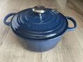 Le Creuset Bräter Signature, Schmortopf  24cm blau