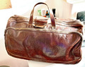 Weekender aus Leder, braun, Tuscany Leather -  51x28x27,5 cm