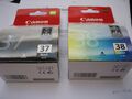 VALUE PACK Black PG-37 + CL-38 CANON ORIGINAL Pixma  IP2500 ip1800 MG666 MG911SW