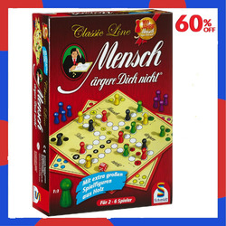 Schmidt Spiele 49085 Classic Line, Mensch Ärgere Dich Nicht, Mit Extra Großen