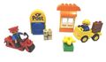 LEGO Duplo Ville 5638 +Extras Postbote Motorrad Haus Bausteine