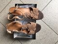 Tamaris Sandale wie neu braun beige Gr 40 Leder