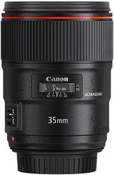 Canon EF 35 mm F1.4 L USM II (Canon EF Anschluss) schwarzGut: Deutliche Gebrauchsspuren, voll funktionstüchtig