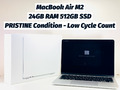 💻 Apple MacBook Air M2 13,6" 24GB RAM 512GB SSD Silber - Makellos