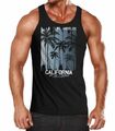 Herren Tank-Top Los Angeles California USA Sommer Bedruckt Print Surfing