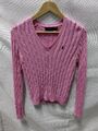 Ralph Lauren pink V-neck sweater size M