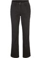 Neu Trendige Chino-Hose mit geradem Bein Gr. 40 Schwarz Damenhose Pants