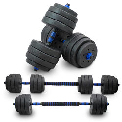 Hantelset Langhantel 40 kg Kurzhantel Set 2in1 Hanteln Krafttraining LACESTONE