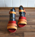 NEU! Riemchen-Sandalen GABOR, Rot-Orange-Töne, Wildleder, Gr. 4.5 (= 37.5)