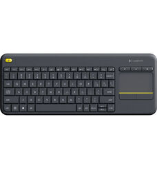 Logitech K400 Plus Touch Wireless Tastatur schwarz, DE Layout Keyboard