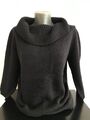 Public Strickpullover  Damen 100% Baumwolle Gr. 42 Schwarz Rollkragen 3/4 Arm