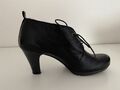 TAMARIS ANKLE BOOTS STIEFELETTE PUMPS ECHT LEDER GR. 37 SCHWARZ DIRNDL WIESN