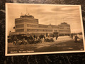 AK München Der neue Flughafen mit Motorrad Beiwagen 1939 Oldtimer