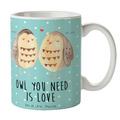 Tasse Eulen Liebe - Geschenk Kaffeebecher Tasse Sprüche Teebecher Becher Freund