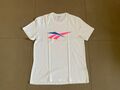 Reebok Classic Herren T-Shirt Gr. L, weiß/pink/blau