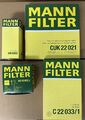 MANN FILTER INSPEKTIONSPAKET für 0.9 RENAULT TWINGO 3 SMART FORFOUR FORTWO 453