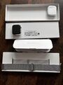 Apple Watch Series 9 45mm Edelstahlgehäuse mit Milanaise Armband Silver TOP🔥🔥