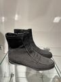 TODS TOD'S STIEFEL STIEFELETTEN BOOTS VELOURLEDER GR 36,5