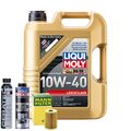 Motoröl 10W40 LIQUI MOLY Leichtlauf 5L +MANN Ölfilter +Spülung +Cera Tec