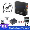 Digital Zu Analog Audio Konverter Wandler Optisch Toslink Koaxial Auf RCA ~