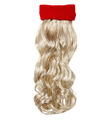 Rotes Stirnband mit lockigem Haar Lockenperücke Haarteil Lockenstirnband blond