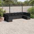 Gartenmöbel Sofa Garnitur Lounge Sitzgruppe 10-tlg. Grau Poly Rattan vidaXL