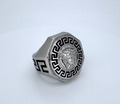 Versace Silberfarbener Griechischer Medusa Ring