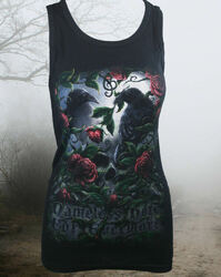 Gothic Witchy Top Tanktop Tank Shirt Rabe Krähe Nameless ( Sorrow for the Lost) 