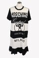 Moschino Damen Kleid Gr. 40 (IT 46) Schwarz / Weiß Strickkleid Jerseykleid Dress