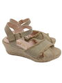 KANNA Espadrilles-Sandalen Damen Gr. DE 38,5 wollweiß Street-Fashion-Look