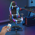 Gaming Stuhl RGB LED Beleuchtung Gamer Sessel Gaming Chair Gamingstuhl DE