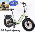 E-Bike 20" 4,0 Fat Tire Elektrofahrrad E-Fahrrad klapprad 250W 7 Gängen MYATU