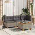 Gartensofa Garten Lounge Set Sitzgruppe Essgruppe Möbel Garnitur Eck Sofa mit K