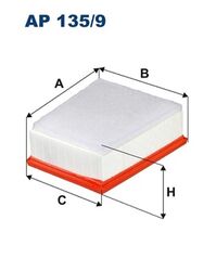 Luftfilter FILTRON AP 135/9 Filtereinsatz für RENAULT TALISMAN MEGANE B9A ESPACE